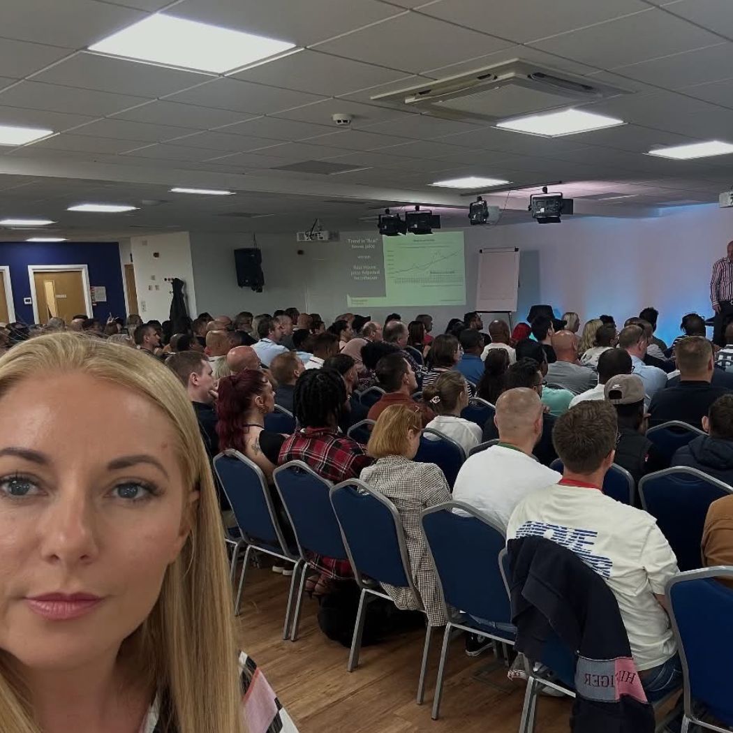 Packed Progressive Property event room